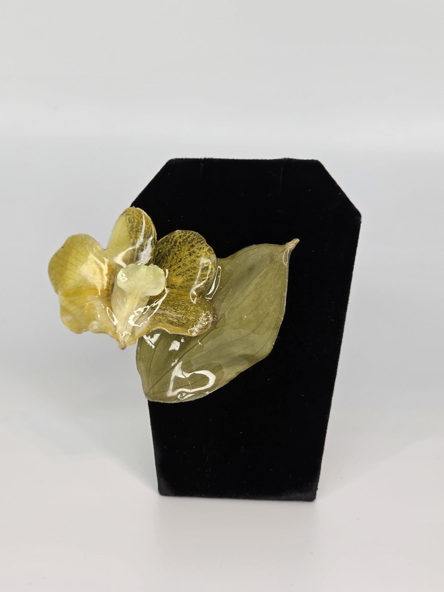 Orquidea Amarilla y Hoja Pequeña