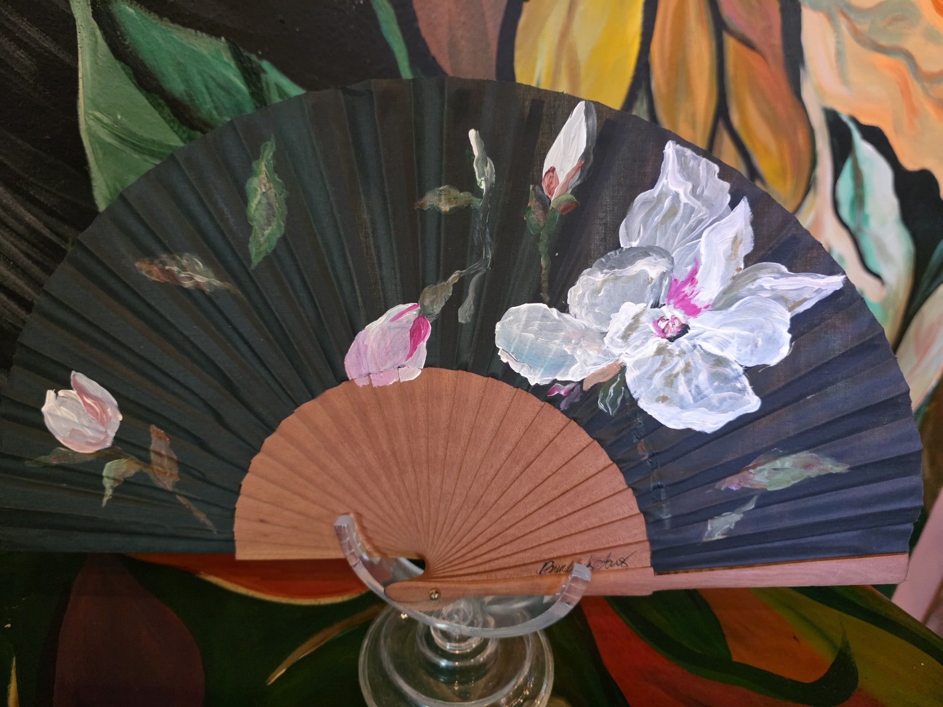 Abanico Madera Peral Pulido